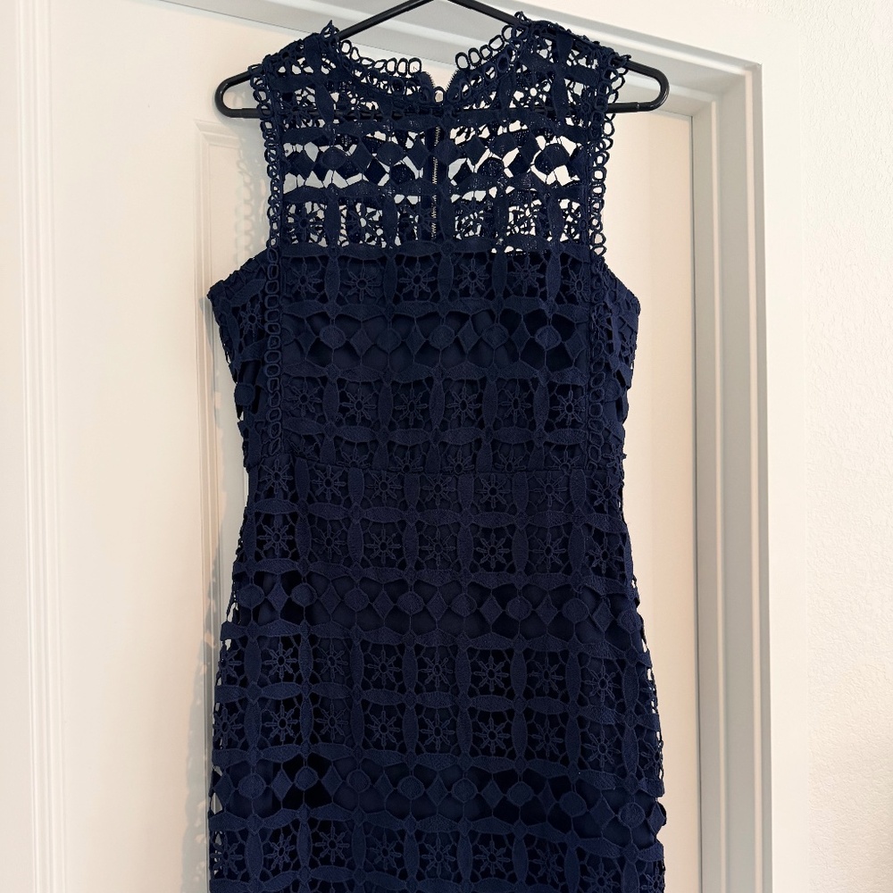Lulus crochet shift dress